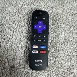 GENUINE OEM SANYO ROKU TV REMOTE CONTROL RC-ALIR NETFLIX DISNEY ROKU Tested